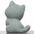 Фигурка "Кот", зелёный песчаник (61453)-фотография 3