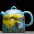 Чайник 180мл "Пейзаж", керамика из Цзиндэчжэнь (403508)-