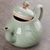 Чайник 155мл "Цветы", керамика, селадон, мастер Цэн Гуанбо (77407)-фотография 2