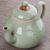Чайник 155мл "Цветы", керамика, селадон, мастер Цэн Гуанбо (77407)-фотография 3