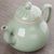 Чайник 140мл "Цветы", керамика, селадон, мастер Цэн Гуанбо (77406)-фотография 3