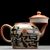 Чайник 105мл "Удача в жизни приходит", дровяной обжиг, керамика (77423)-фотография 2