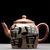 Чайник 105мл "Богатство и благородство", дровяной обжиг, керамика (77435)-