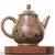 Чайник 145мл "Цветы", дровяной обжиг, керамика (77434)-