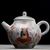 Чайник 120мл "Пещерный храм", цзиндэчжэньский фарфор (404807)-