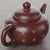 Чайник 130мл "Цветы", исинская глина (7900218)-фотография 5